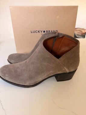 Lucky Brand | Suede Ankle Booties | Size 9